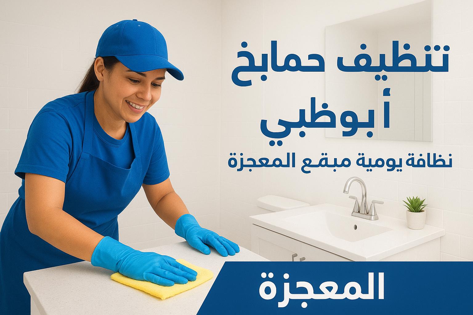 تنظيف حمامات في أبوظبي – نظافة يومية مع المعجزة